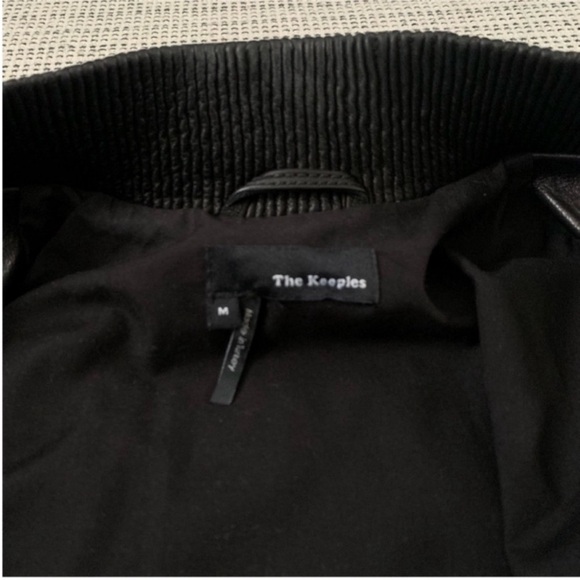 THE KOOPLES Double Zip Leather Arm Bomber Jacket Size Medium - Picture 14 of 16